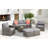 Wicker/Rattan 7 - Person Seating Group with Fire Pit Table-69505240