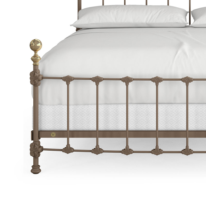 151 Palatial Bed | Complete Standard, King, Gunmetal/Antique Gold