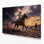 Art mural sur toile, "Southwestern Cowboy Rodeo Scene 84"