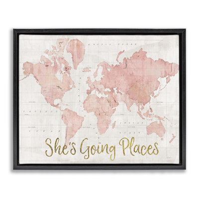 Art mural sur toile flottant, "Going places" par Sue Schlabach