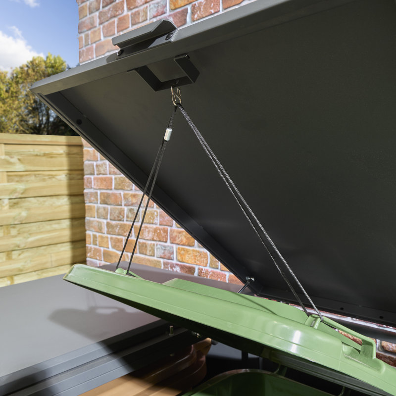 Metal Double Bin Store, Anthracite