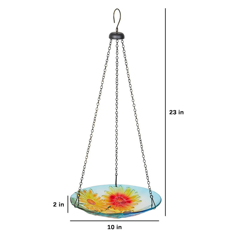 Mangeoire à oiseaux et bain d'oiseaux l 10 po
