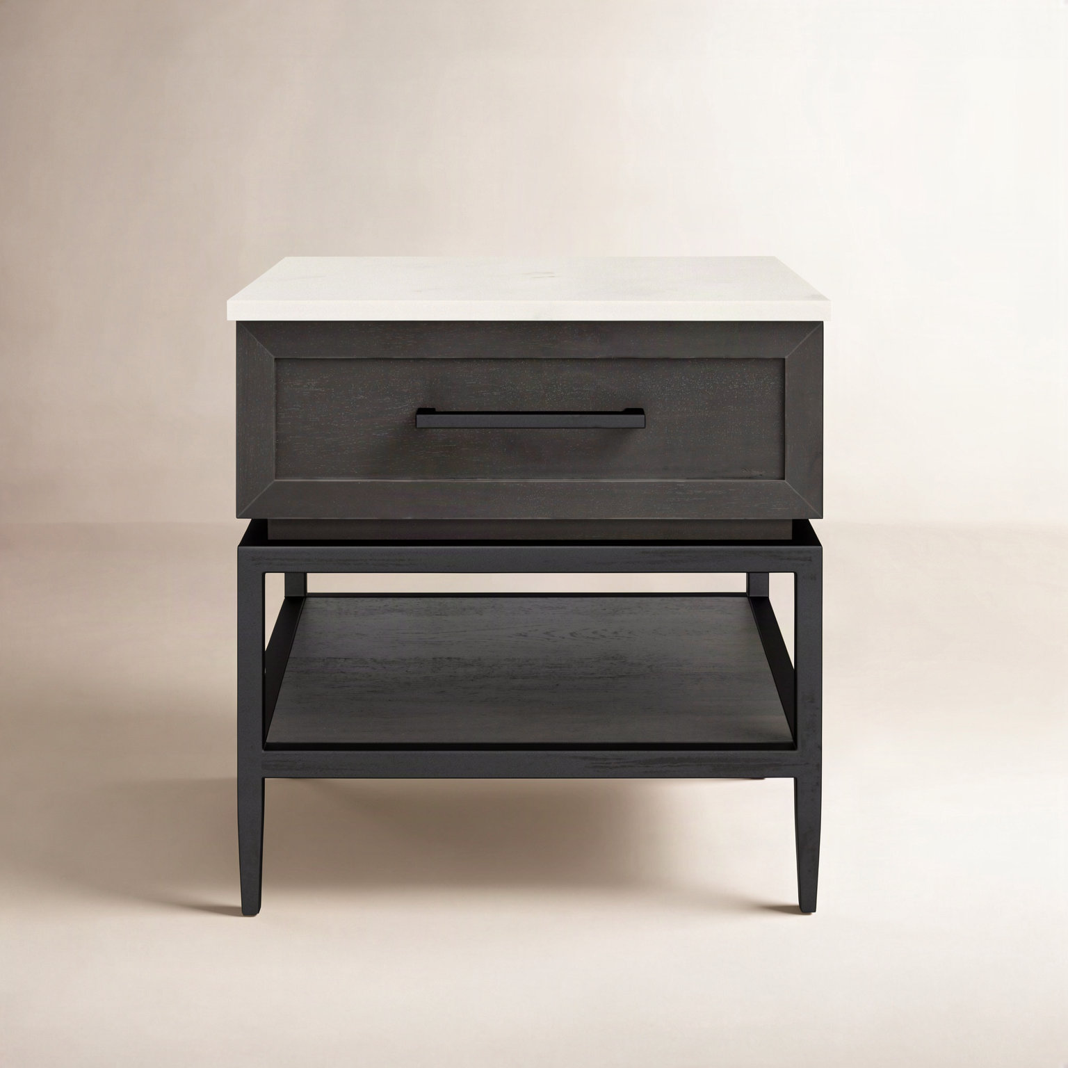 Margorie 22" Genuine Marble End Table