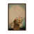Toile avec cadre en bois brun classique