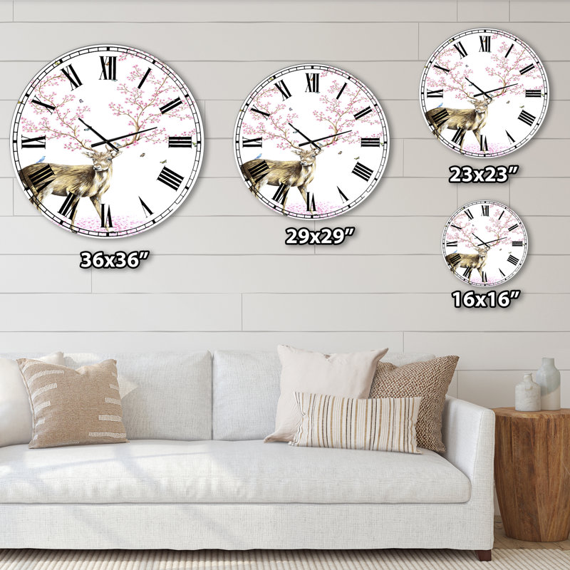 Horloge murale cerise Cherry Blossom, Petit