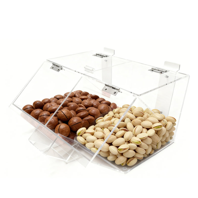 Prep & Savour® Plaxiglass Candy Bin Acrylic Candy Dispenser Clear Transparent Treats Display 1991DECBF708425787F009F449DF7A46