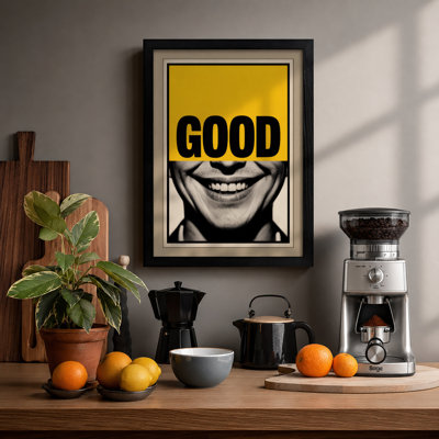 Good Vibes Pop Art - Framed Print
