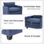 Fauteuil d'appoint rembourré avec repose-pieds Redenius Boucle-107084442