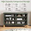  Commode double 6 tiroirs, armoire de chambre à coucher moderne avec pieds en bois massif et poignées en métal, vert olive-770148635