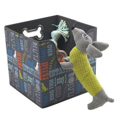 Panier à motif pliable pour jouets wordplay
