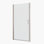 Élégante porte de douche pivotante universelle à réglage de 1 3/8 po, ouverte à l'extérieur, avec verre trempé de 1/4 po