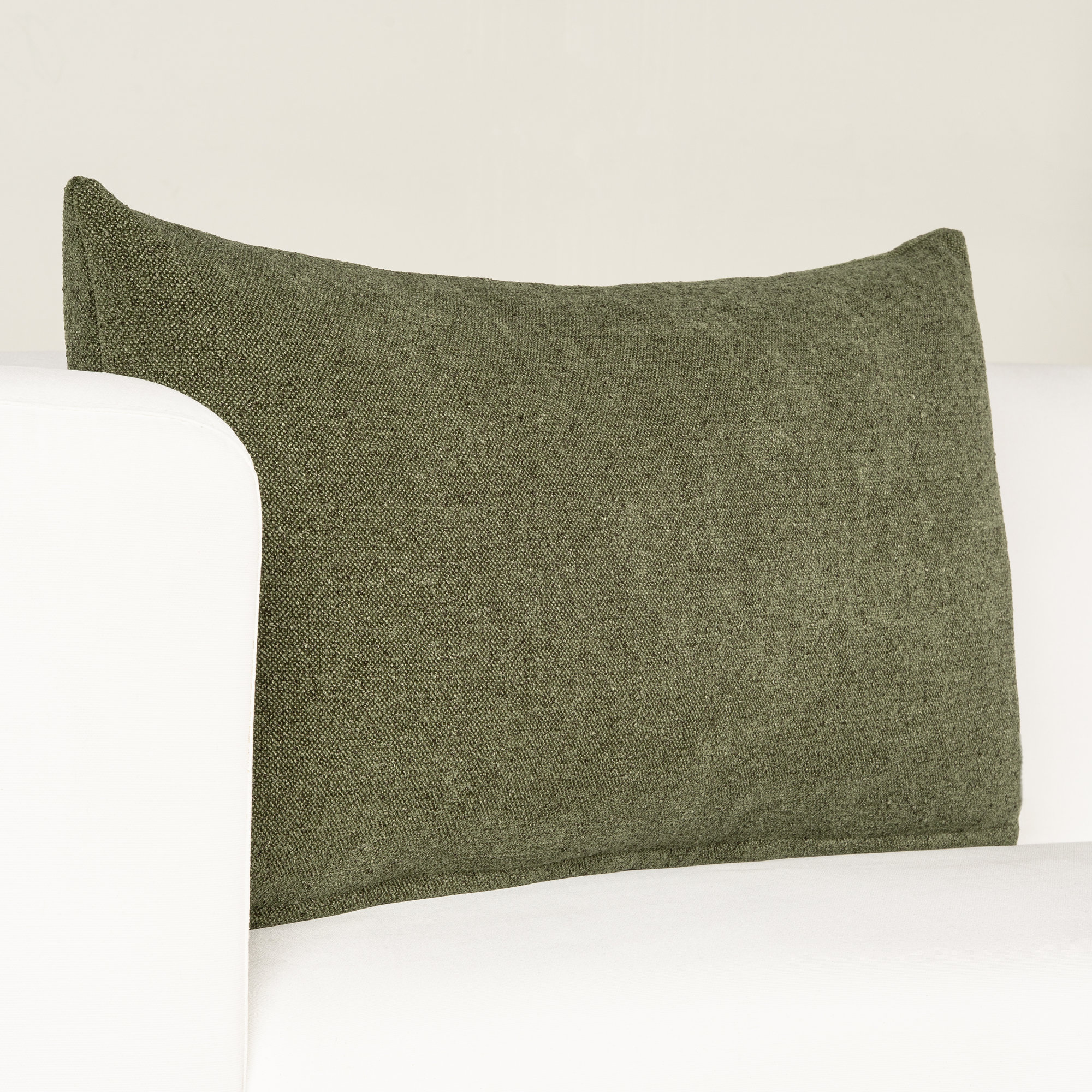 Cascade Textured Accent Pillow, Rectangle 14"H x 26"W, Green, Polyester