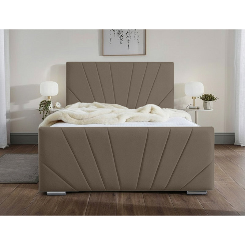 Ebenezer Upholstered Platform Bed, Mole, Kingsize (5')