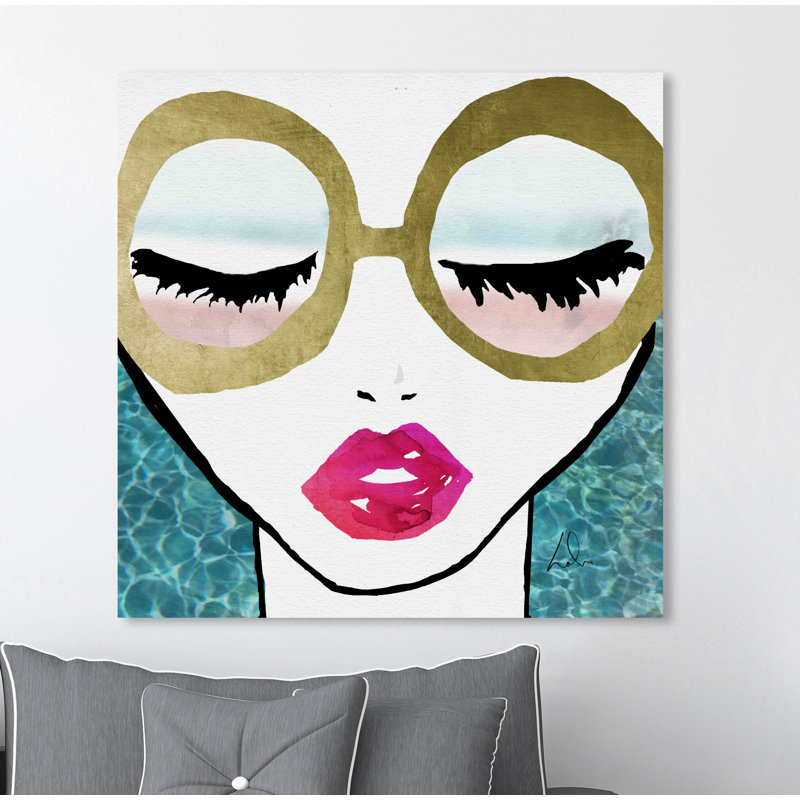 Ready for The Water Golden - reproduction d'art, H 24 po x l 24 po x 1,5 po, Noir