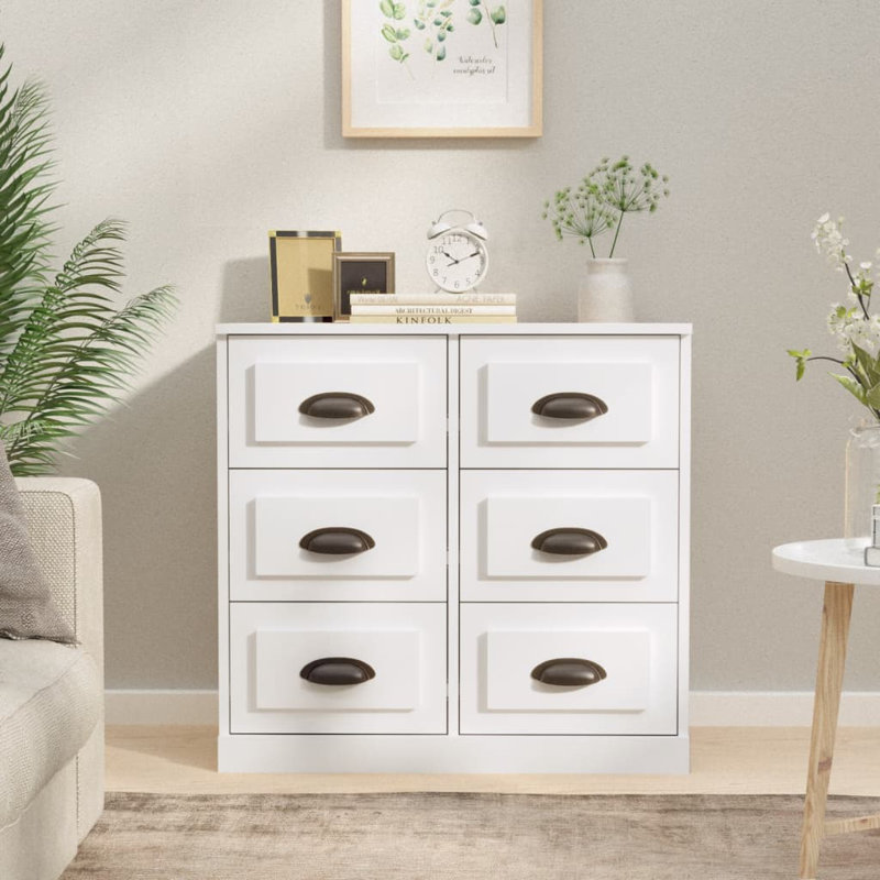 Dauntsey 70 Cm Wide Sideboard, High Gloss White