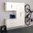 Large Garage Cabinet - White - Wall-Mounted Bathroom Cabinet, Storage Organizer, Garage/Kitchen/Laundry Use