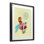 Ballerine fée sur fond jaune, reproduction sous verre, design par Susan Lugar
