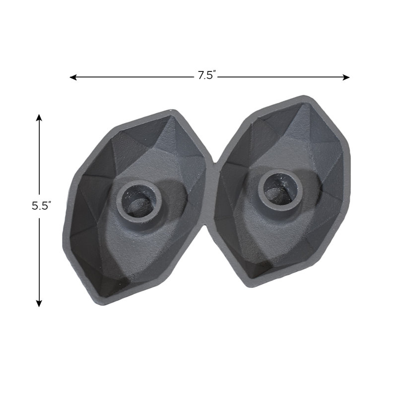 Photophore en aluminium 12 po