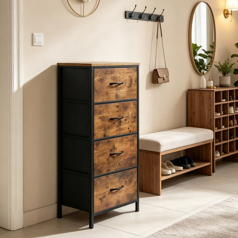 45 cm W Chest of 4 Drawers