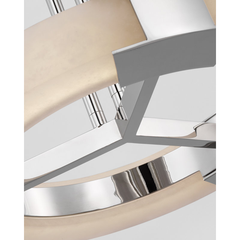 Covet 6 - Light LED Pendant, Polished Nickel