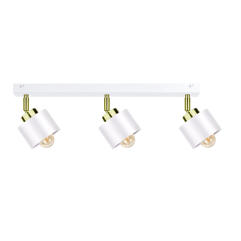 Jumanah Ceiling Spotlight, White/Gold, White