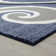 Tapis abstrait bleu Arlane