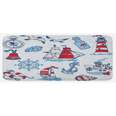 Tapis de cuisine nautique