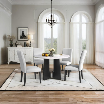 5-Piece Round Dining Table set