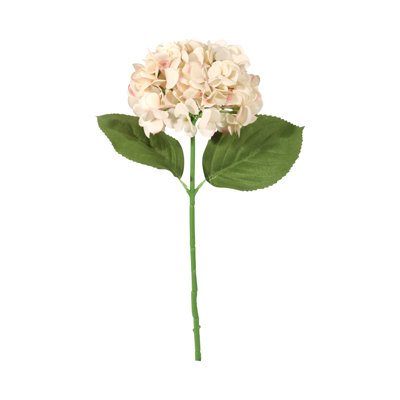 18" Pink Blush Hydrangea Stem With 7" Bloom - 3 Pieces