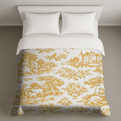 Golden Countryside Toile Duvet Covers