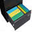 3 Drawer Filing Storage Organizer Cabinet Black Locking Metal File Cabinets Three Drawer Office Filing Cabinet With Lock Drawers For Home Office/Legal/Letter/A4/F4
