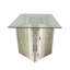 Auric Glass Coffee Table For Living Room Furniture, Stainless Steel Table With Glass Tabletop-731995594
