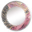 Minimalisme - Or rose Poteries - Miroir mural en spirale MIR107304 C