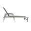 Chaise longue d'extérieur en aluminium Oxton