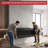 The Twillery Co. 60-Inch Wall Mounted Electric Fireplace - Heater with 3-Color LED Flames, 10 Ember Options, Adjustable Brightness, and Remote-214392184