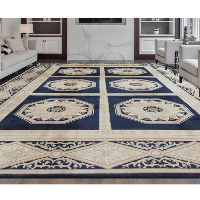 Savonnerie Wool Southwestern Area Rug