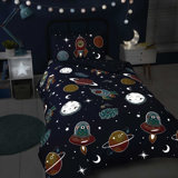 Bozrah Polyester/Cotton No Pattern Duvet Cover with Pillowcases