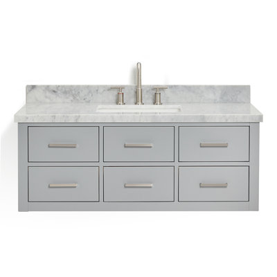 Ensemble de meuble-lavabo mural simple 49 po