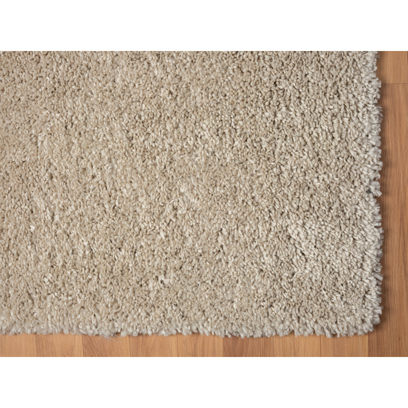 Shaggy Lush Beige Rug, Runner 80 x 300cm