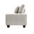 71'' Modern Upholstered Loveseat With Solid Wood Legs, Oversized Sofa With 2 Accent Pillows-1124343840