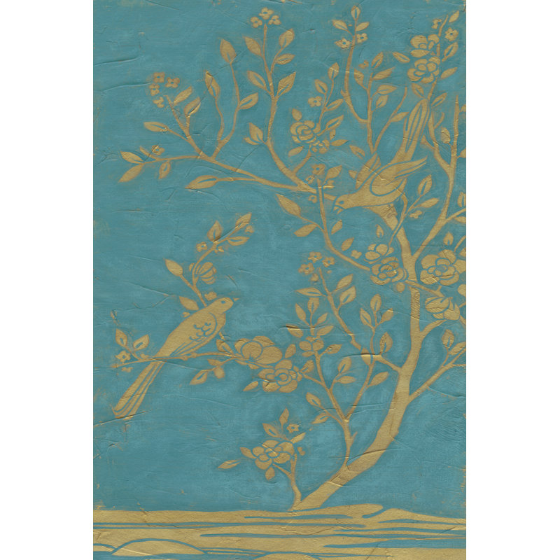 Topaz Chinoiserie I by June Erica Vess - Wrapped Canvas Painting, 46cm H x 30cm W x 3.8cm D