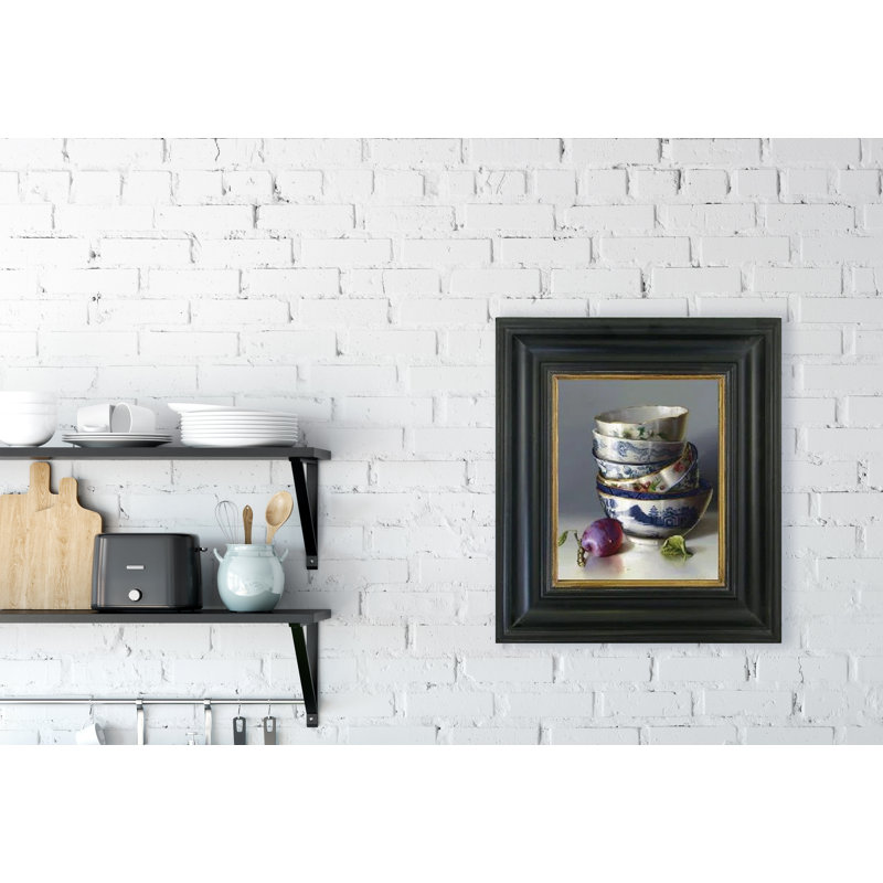 Chinese Bowls And Plum - Single Picture Frame Painting