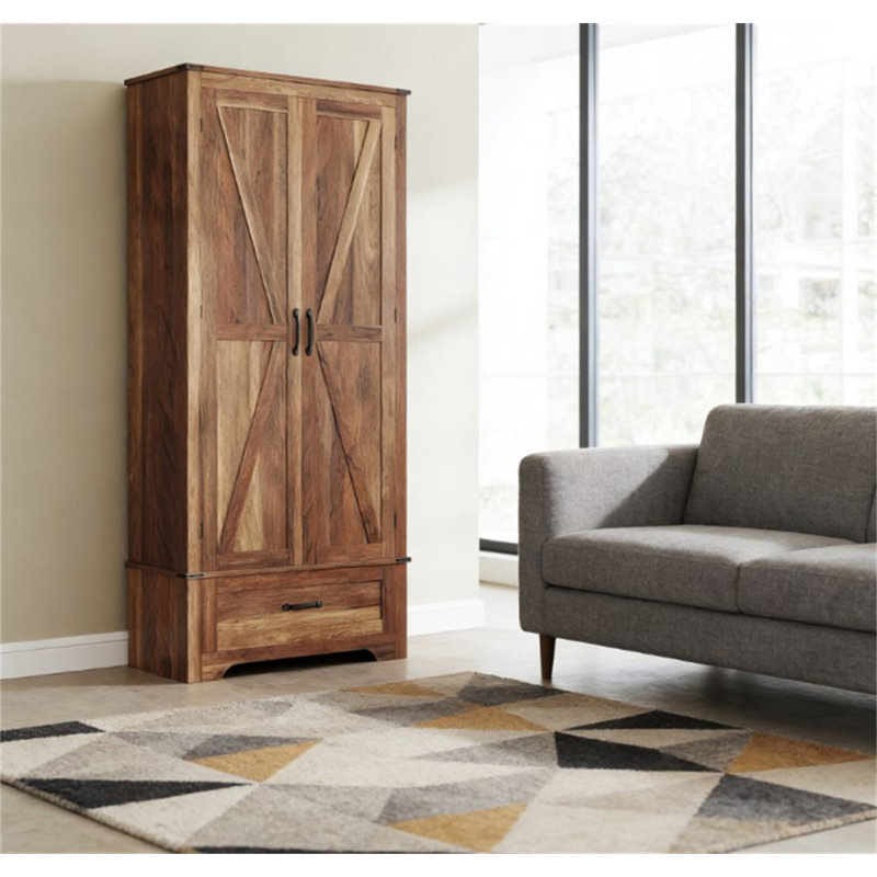 Armoire de cuisine, armoire avec tablettes réglables
