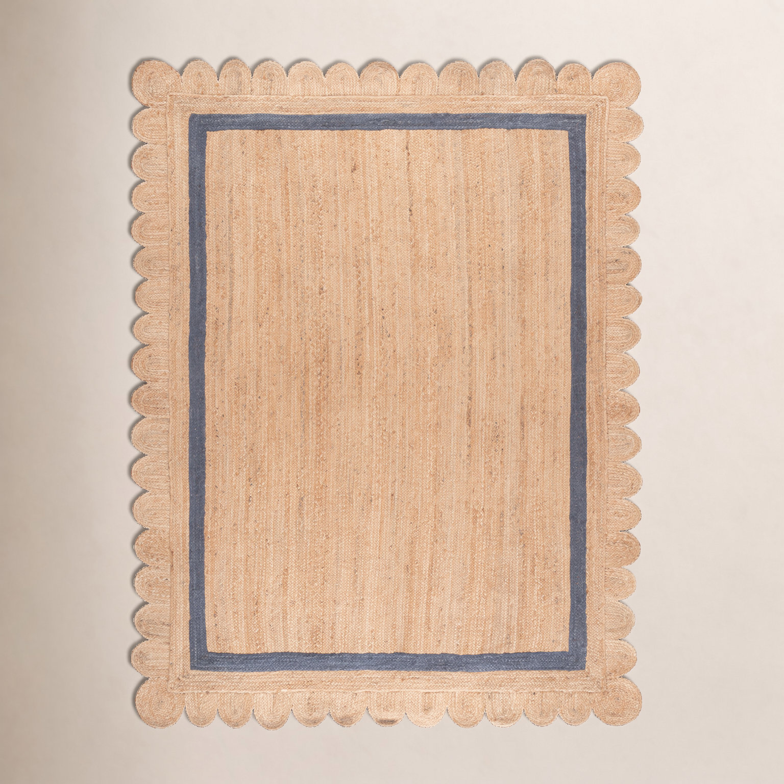 Inaki Hand-Woven Geometric Jute Rug, Rectangle 8' x 10'