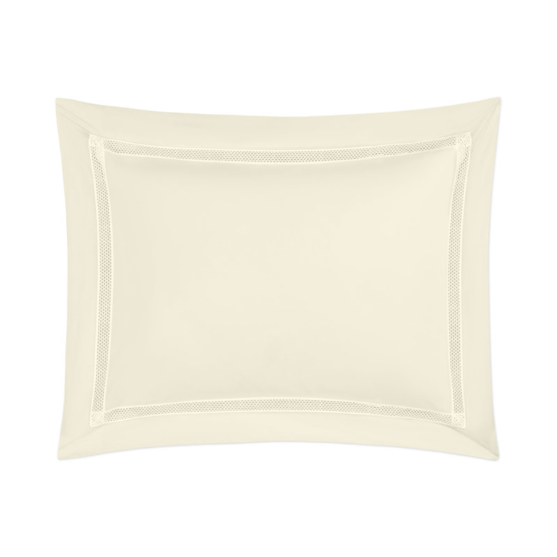 Taie décorative Ritz Percale, Ivoire ivoire, Très grand lit