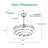 Gwenette 36'' Modern DIY Shade Ceiling Fan with LED Lights, 6-Speed DC Motor Ceiling Fan-231122799