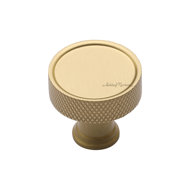 Lisbon 1 1/4" Diameter Round Knob, Satin Brass