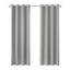 Paire de rideaux occultant 100% coton brossé avec œillets (2 panneaux)-100943807-100943801