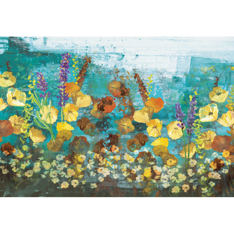 Flower Party 2 - Wrapped Canvas Print, 46cm H x 30cm W x 3.8cm D