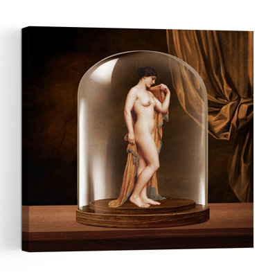 Classical Nude Under Dome Elegant Abstract Contemporary Architecture Wall Art Print